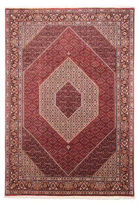 Tapis persan - Bidjar - 358 x 253 cm - rouge foncé