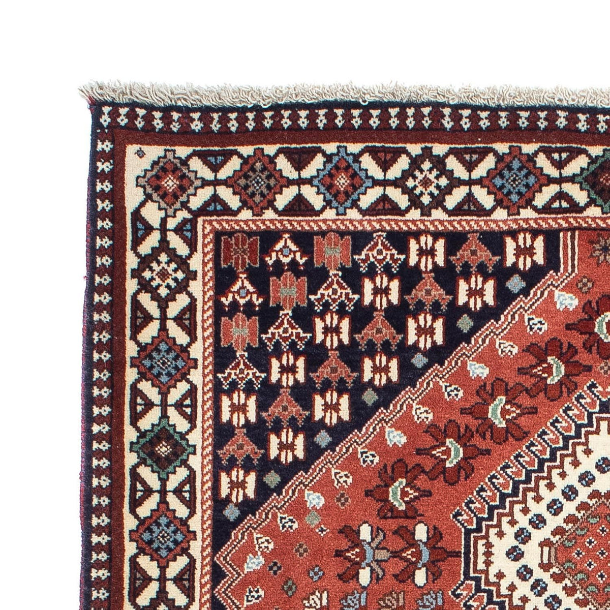 Tapis persan - Nomadic - 163 x 108 cm - rouille