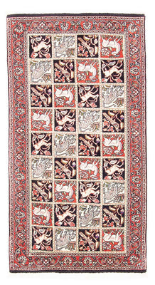 Tapis persan - Bidjar - 138 x 71 cm - rouge clair