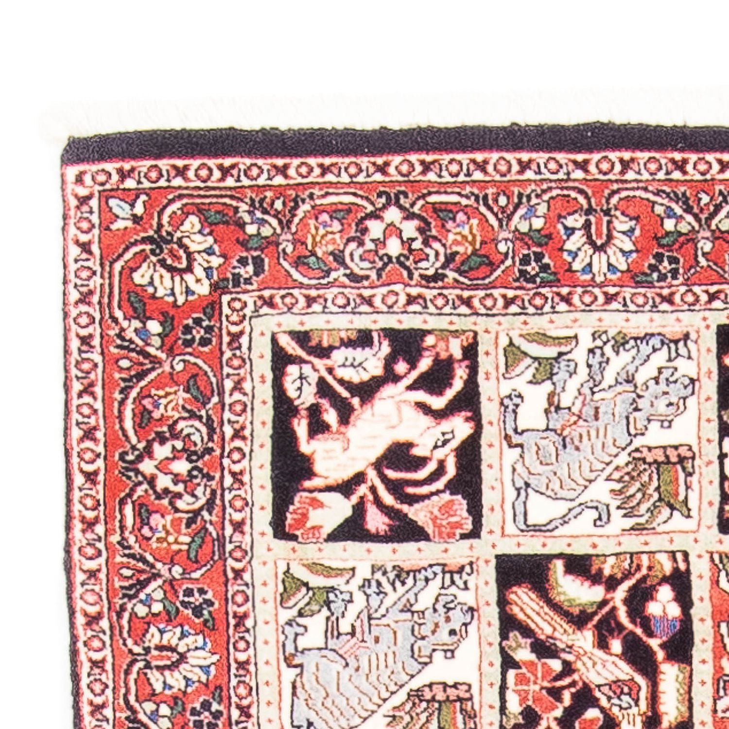 Tapis persan - Bidjar - 138 x 71 cm - rouge clair