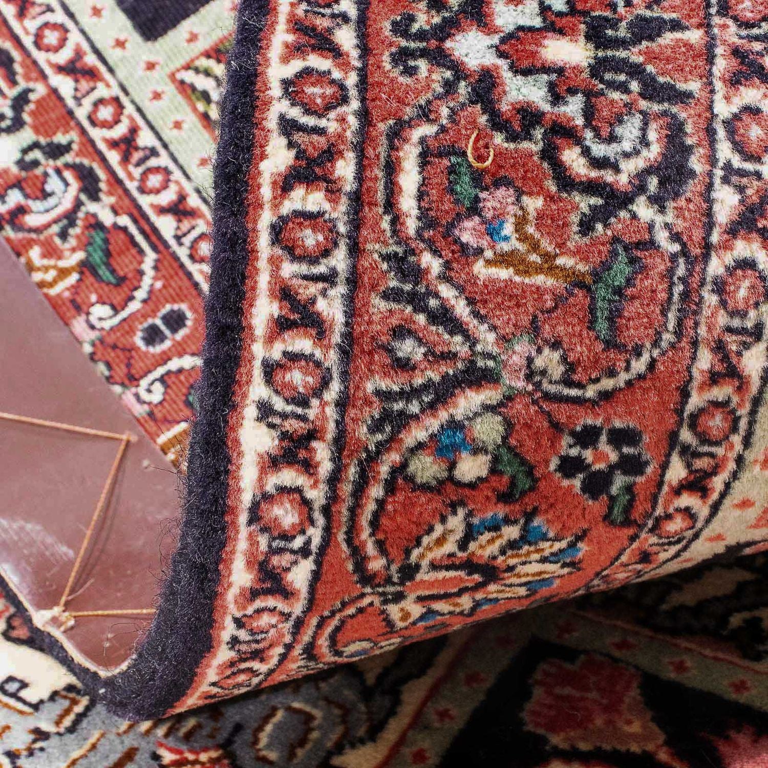 Tapis persan - Bidjar - 138 x 71 cm - rouge clair