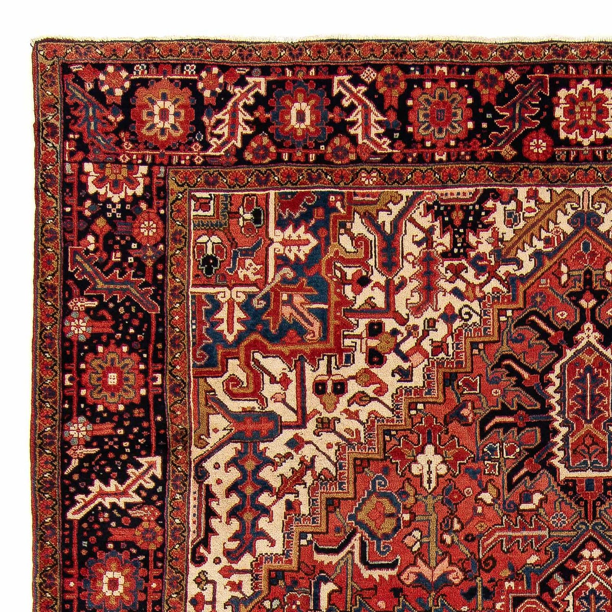 Tapis persan - Nomadic - 368 x 286 cm - rouge foncé