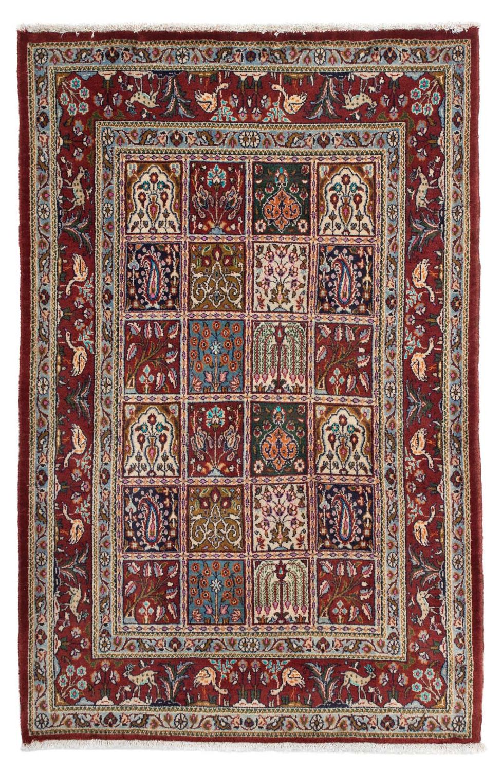 Tapis persan - Classique - 148 x 98 cm - rouge foncé