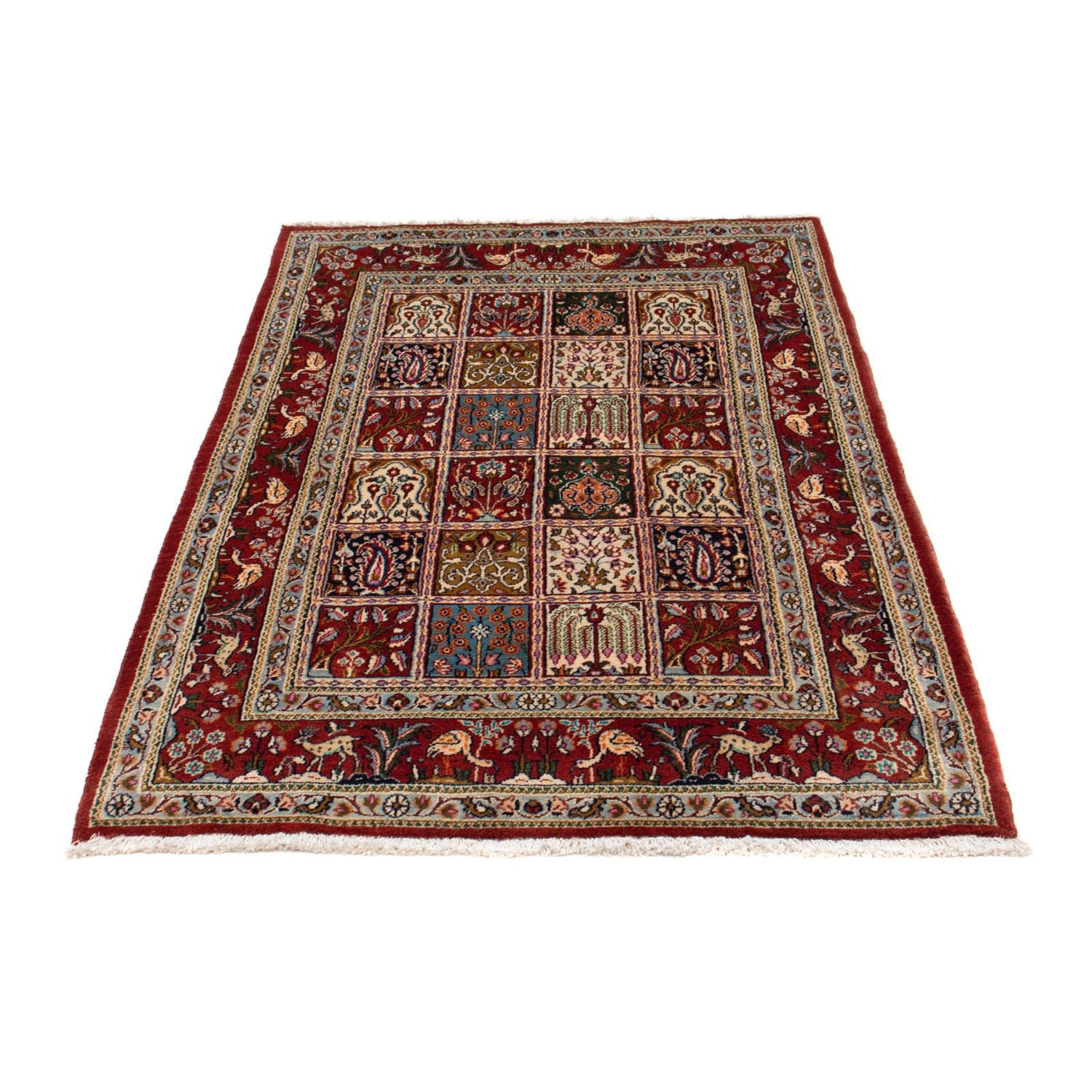 Tapis persan - Classique - 148 x 98 cm - rouge foncé