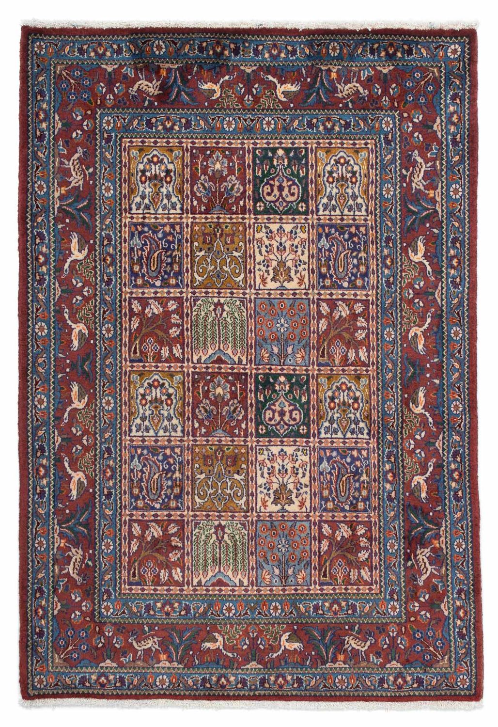 Tapis persan - Classique - 144 x 100 cm - rouge foncé