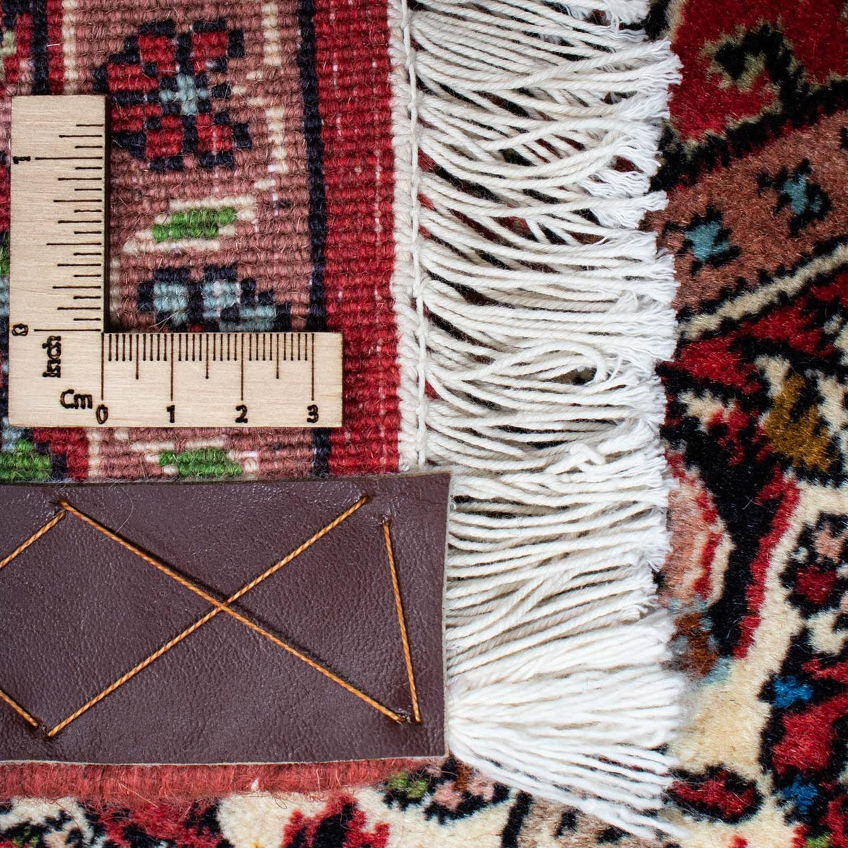 Tapis persan - Bidjar - 224 x 141 cm - rouge clair