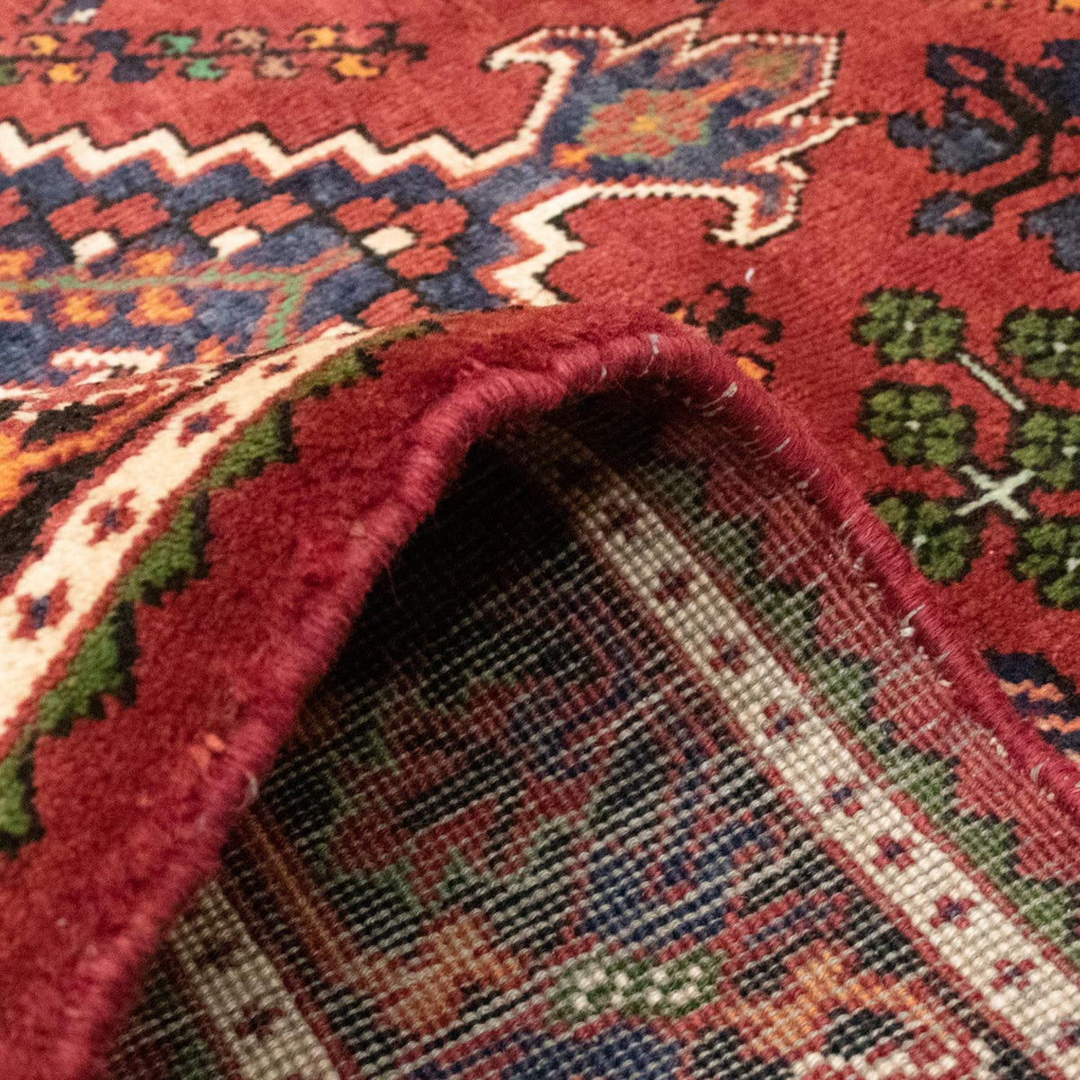 Tapis persan - Nomadic - 205 x 138 cm - rouge foncé