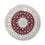 Tapis persan - Nain ronde  - 297 x 297 cm - rouge foncé