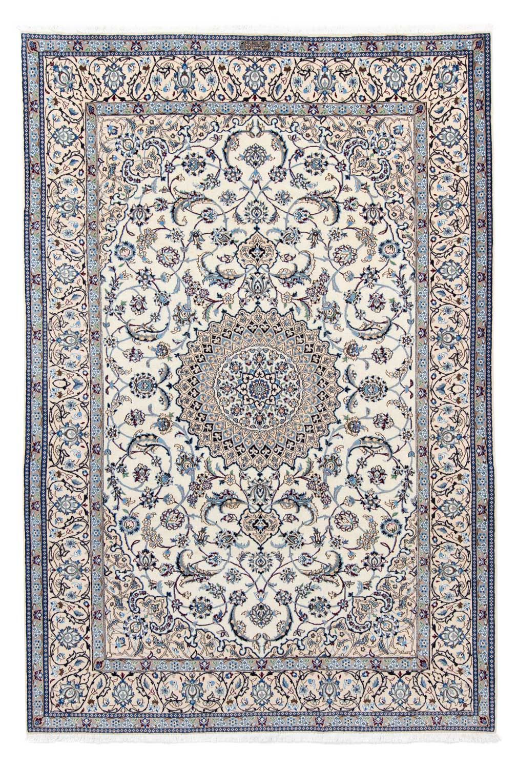 Tapis persan - Nain - Royal - 294 x 199 cm - beige