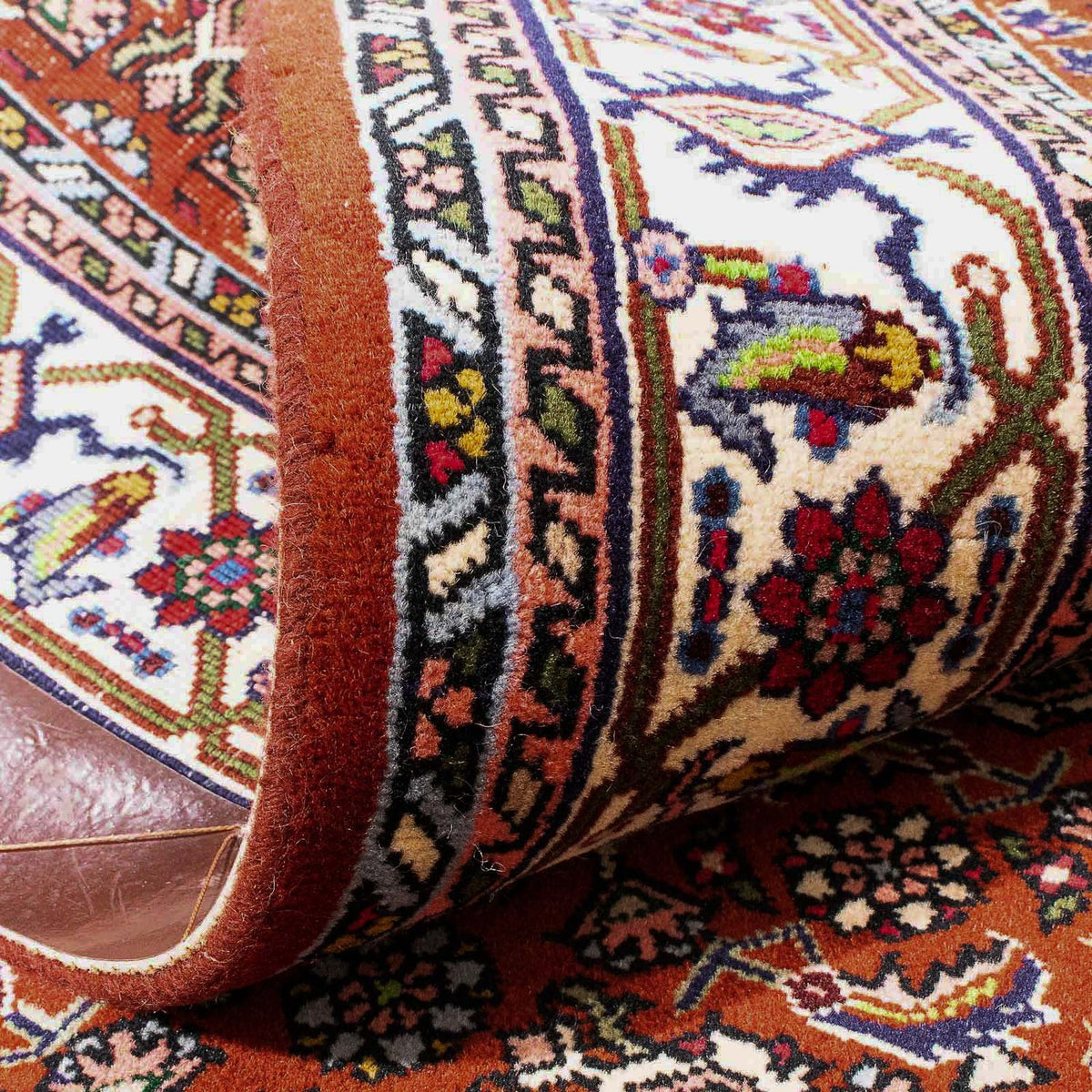 Tapis persan - Bidjar - 160 x 108 cm - rouge foncé