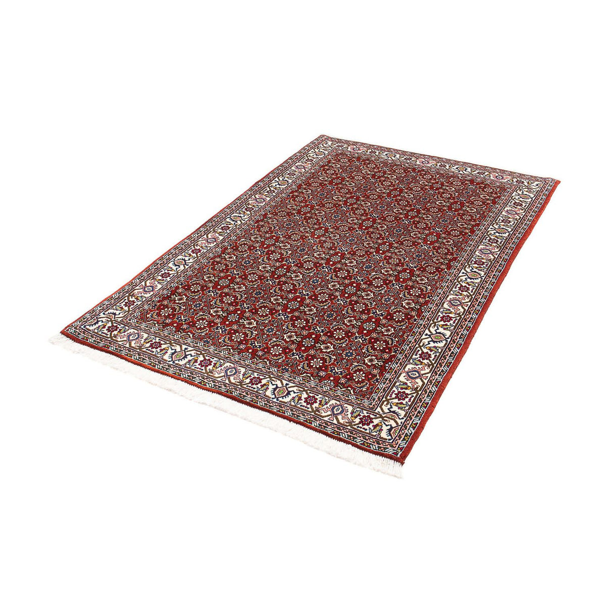 Tapis persan - Bidjar - 160 x 108 cm - rouge foncé