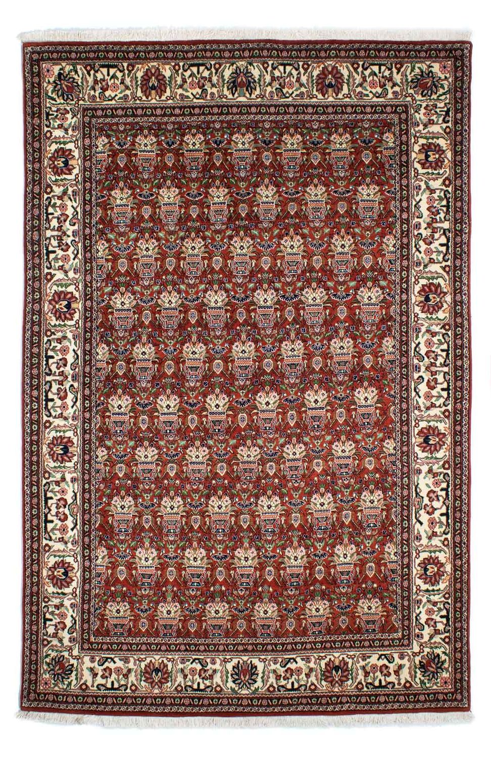 Tapis Gabbeh - Persan Kashkuli - 261 x 175 cm - rouge foncé