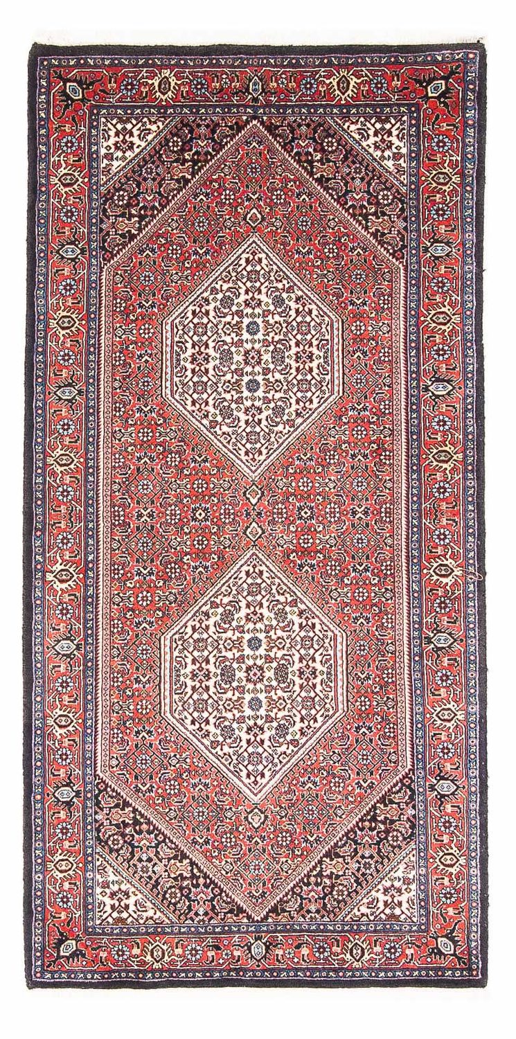 Tapis persan - Bidjar - 160 x 73 cm - rouge clair