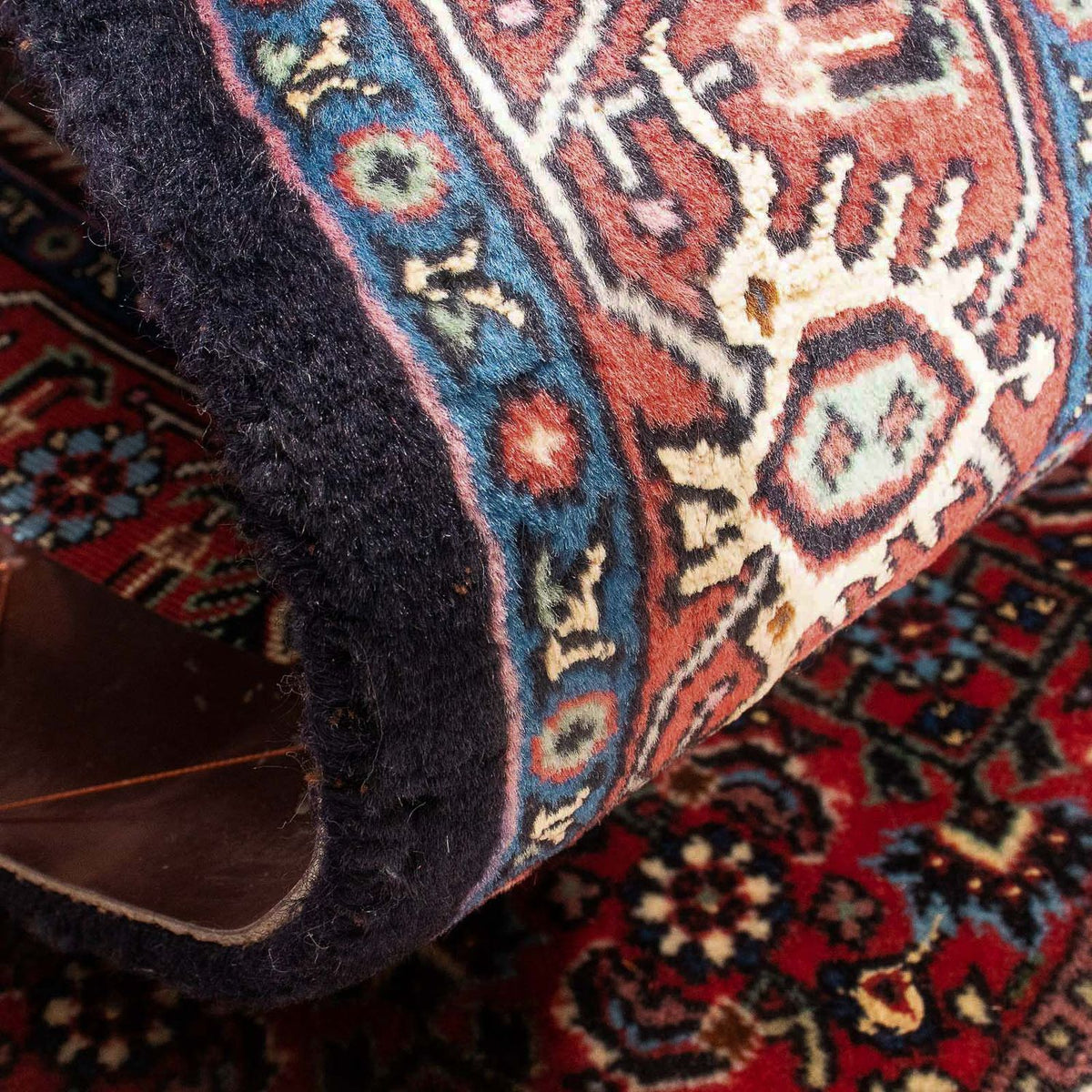 Tapis persan - Bidjar - 160 x 73 cm - rouge clair