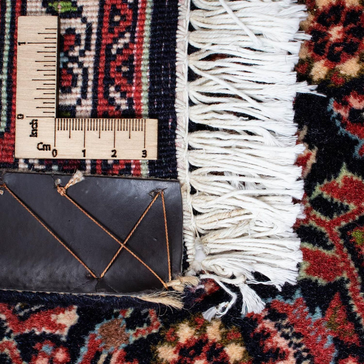 Tapis persan - Bidjar - 209 x 140 cm - bleu foncé