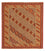 Tapis Kelim - Oriental carré  - 165 x 161 cm - rouge foncé