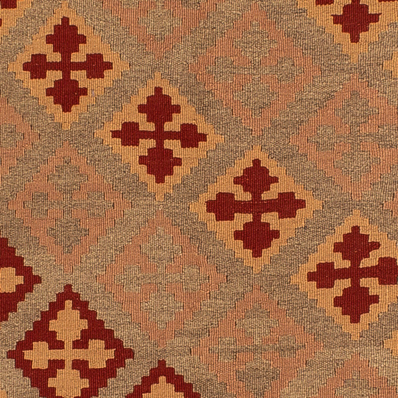 Tapis Kelim - Oriental carré  - 165 x 161 cm - rouge foncé