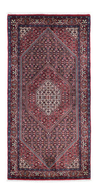 Tapis de couloir Tapis persan - Bidjar - 200 x 97 cm - rouge clair