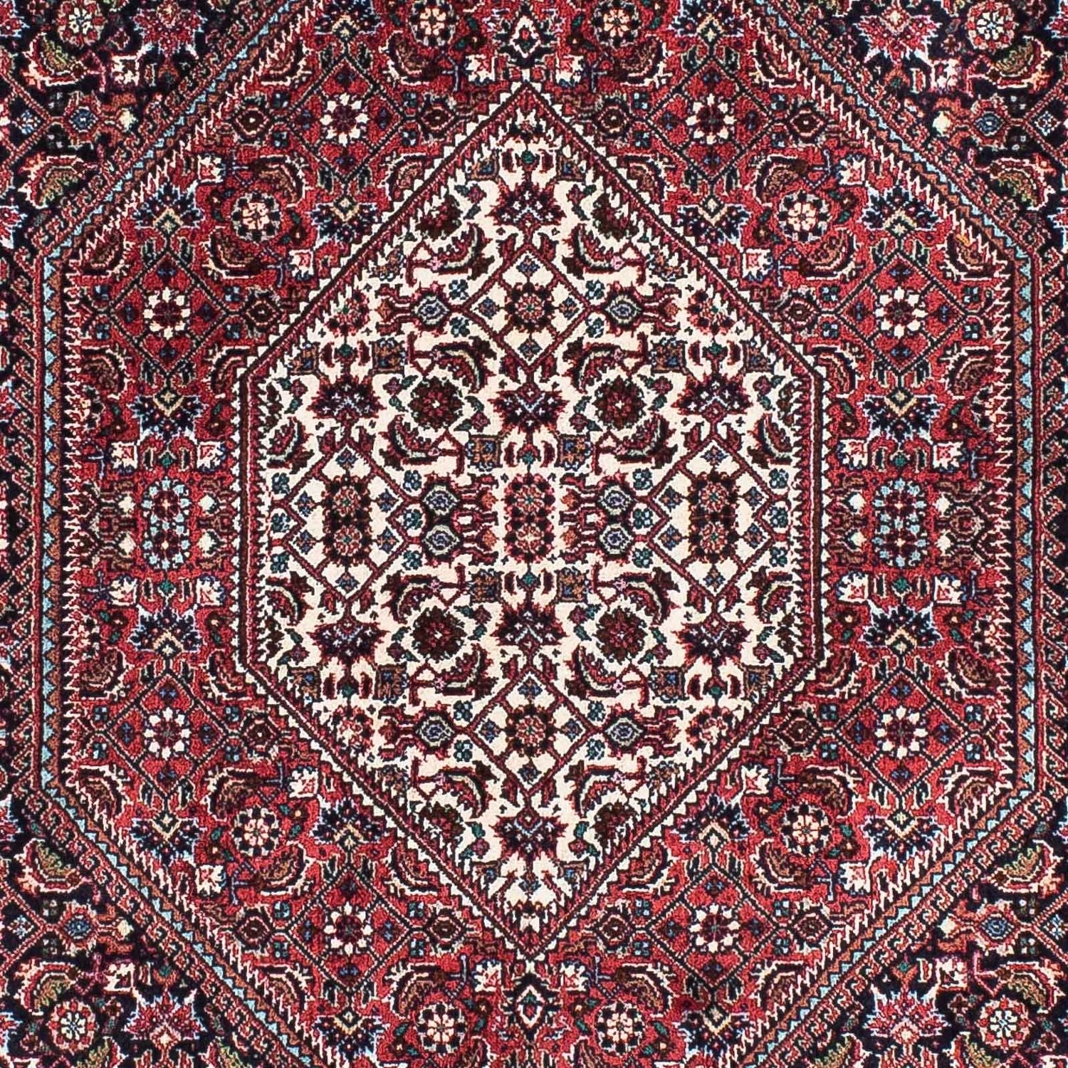 Tapis de couloir Tapis persan - Bidjar - 200 x 97 cm - rouge clair