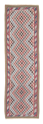 Tapis de couloir Tapis Kelim - Oriental - 385 x 96 cm - multicolore