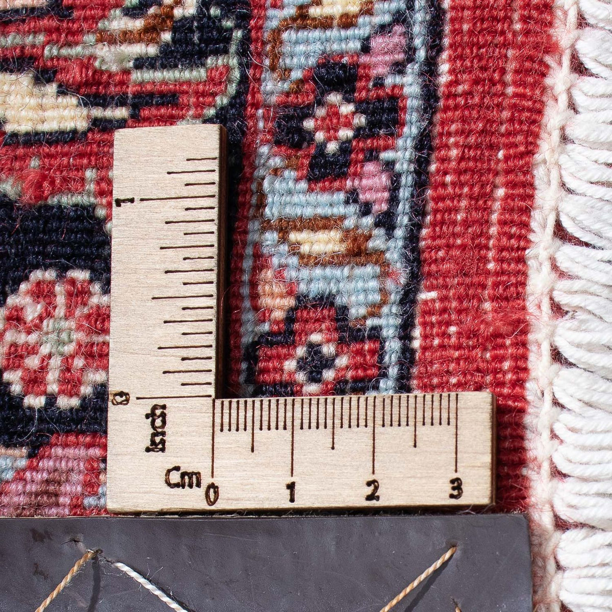 Tapis persan - Bidjar - 340 x 300 cm - rouge foncé