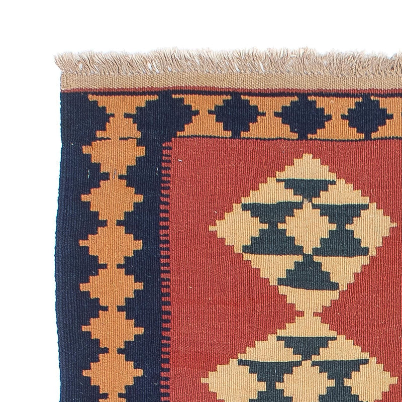 Tapis Kelim - Oriental - 152 x 87 cm - rouge foncé