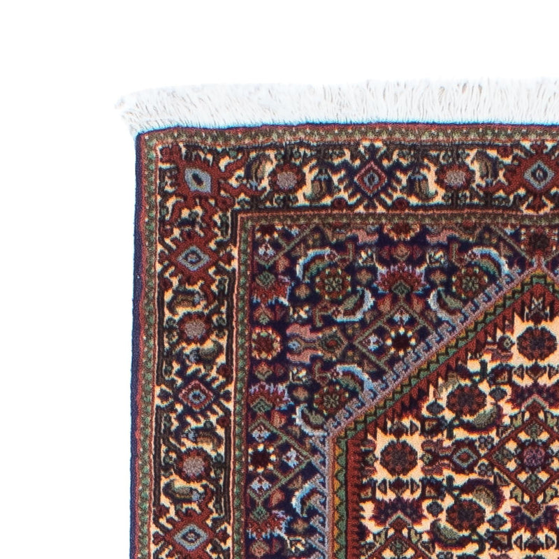 Tapis de couloir Tapis persan - Bidjar - 255 x 69 cm - bleu