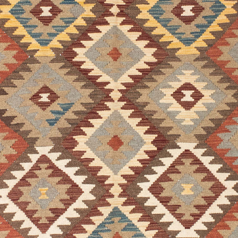 Tapis Kelim - Oriental - 210 x 150 cm - marron clair