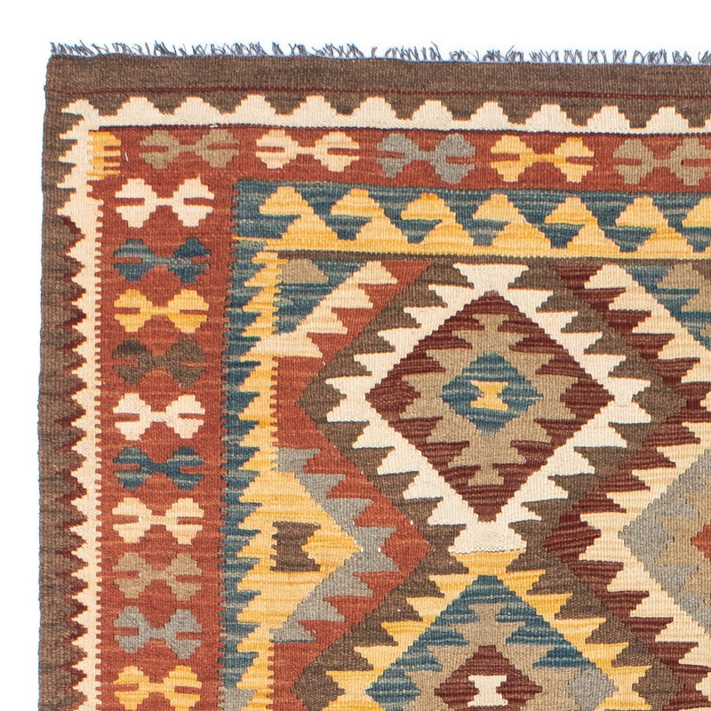 Tapis Kelim - Oriental - 210 x 150 cm - marron clair