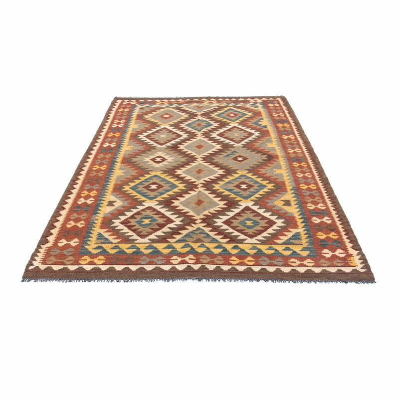 Tapis Kelim - Oriental - 210 x 150 cm - marron clair