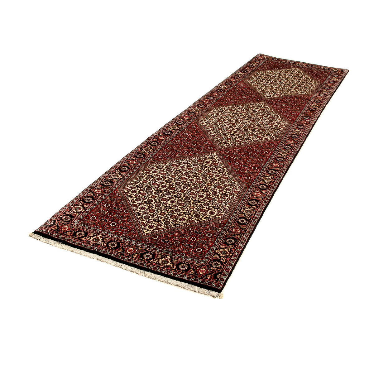Tapis de couloir Tapis persan - Bidjar - 304 x 83 cm - multicolore