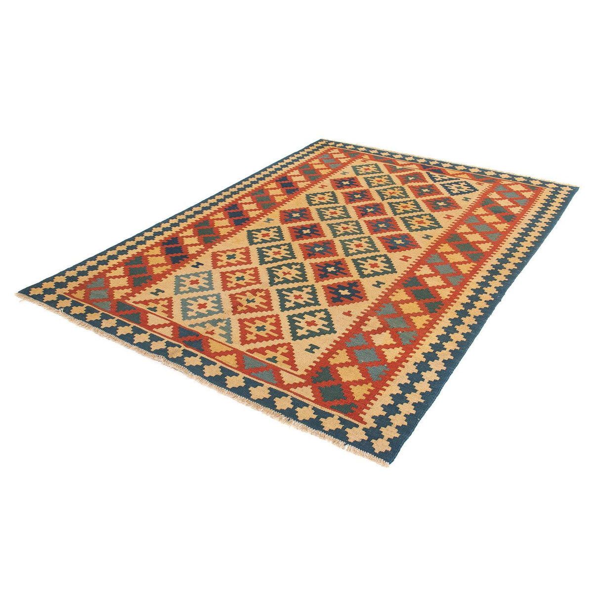 Tapis Kelim - Oriental - 211 x 154 cm - marron