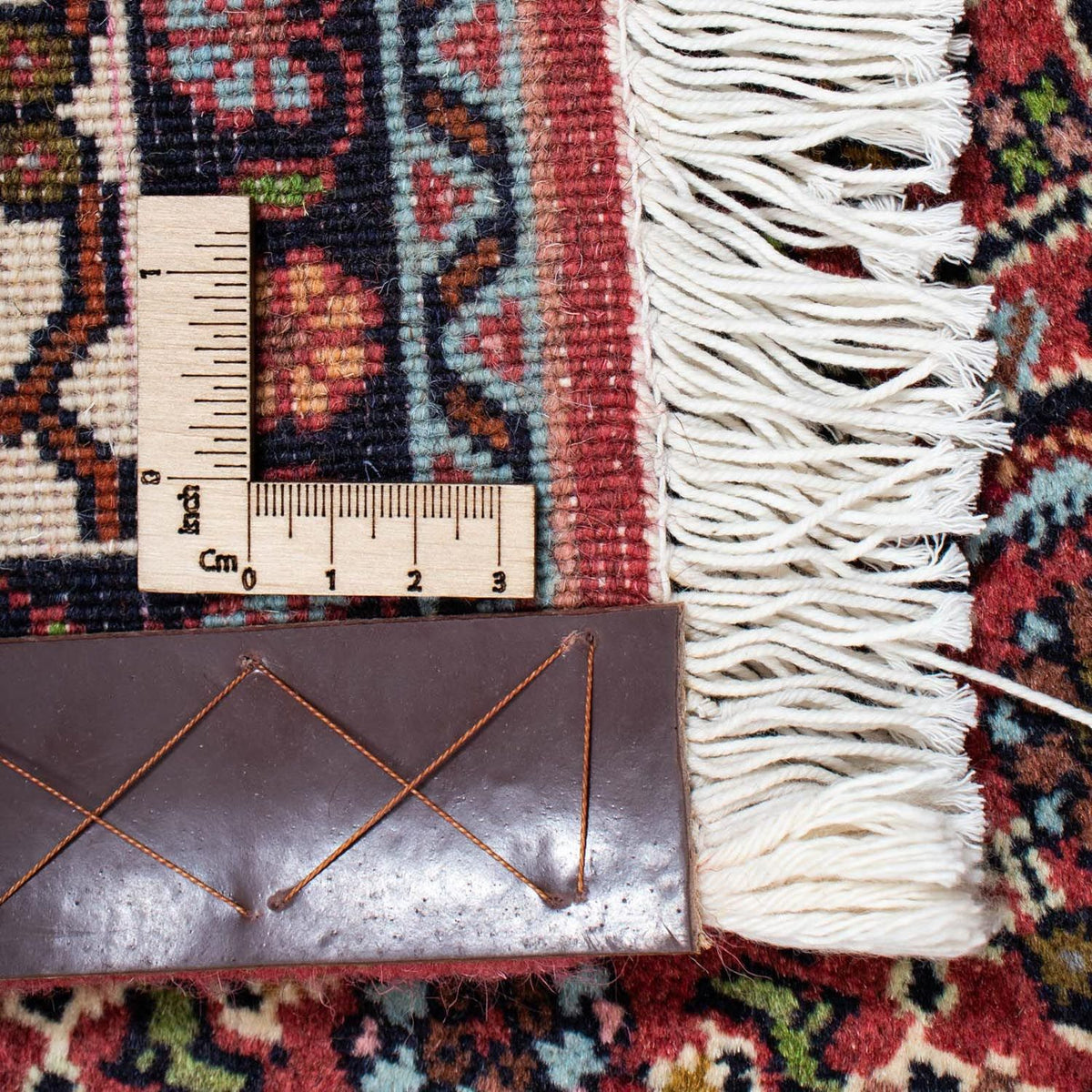 Tapis persan - Bidjar - 199 x 140 cm - bleu foncé