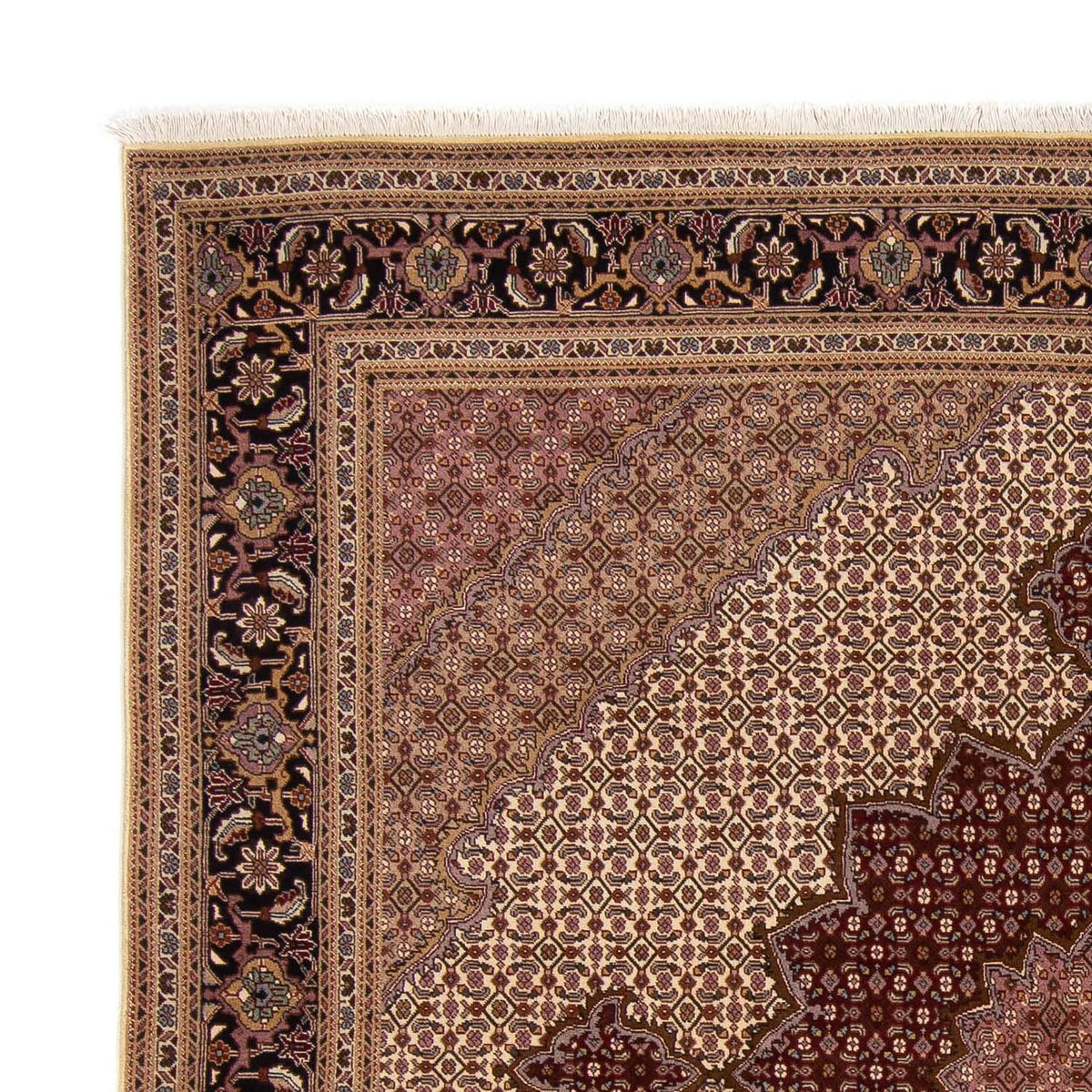 Tapis persan - Tabriz - Royal - 250 x 249 cm - marron