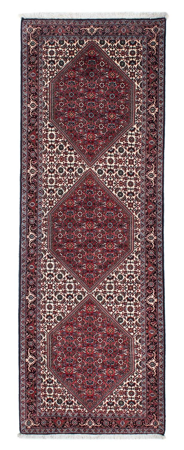 Tapis de couloir Tapis persan - Bidjar - 218 x 76 cm - beige