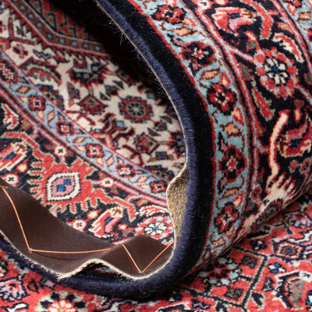 Tapis de couloir Tapis persan - Bidjar - 218 x 76 cm - beige