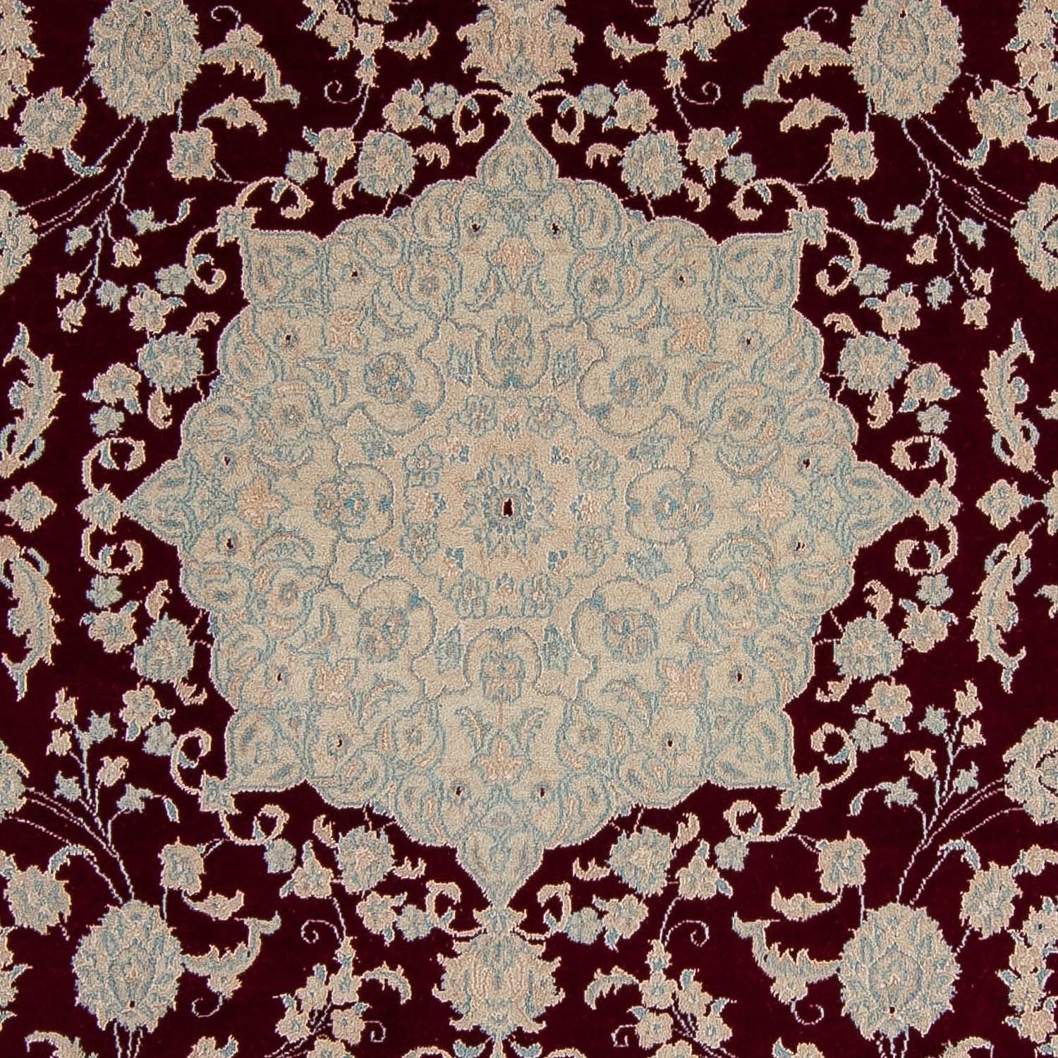 Tapis persan - Nain - 349 x 248 cm - rouge foncé