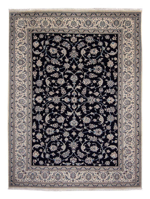 Tapis persan - Nain - 338 x 245 cm - bleu foncé