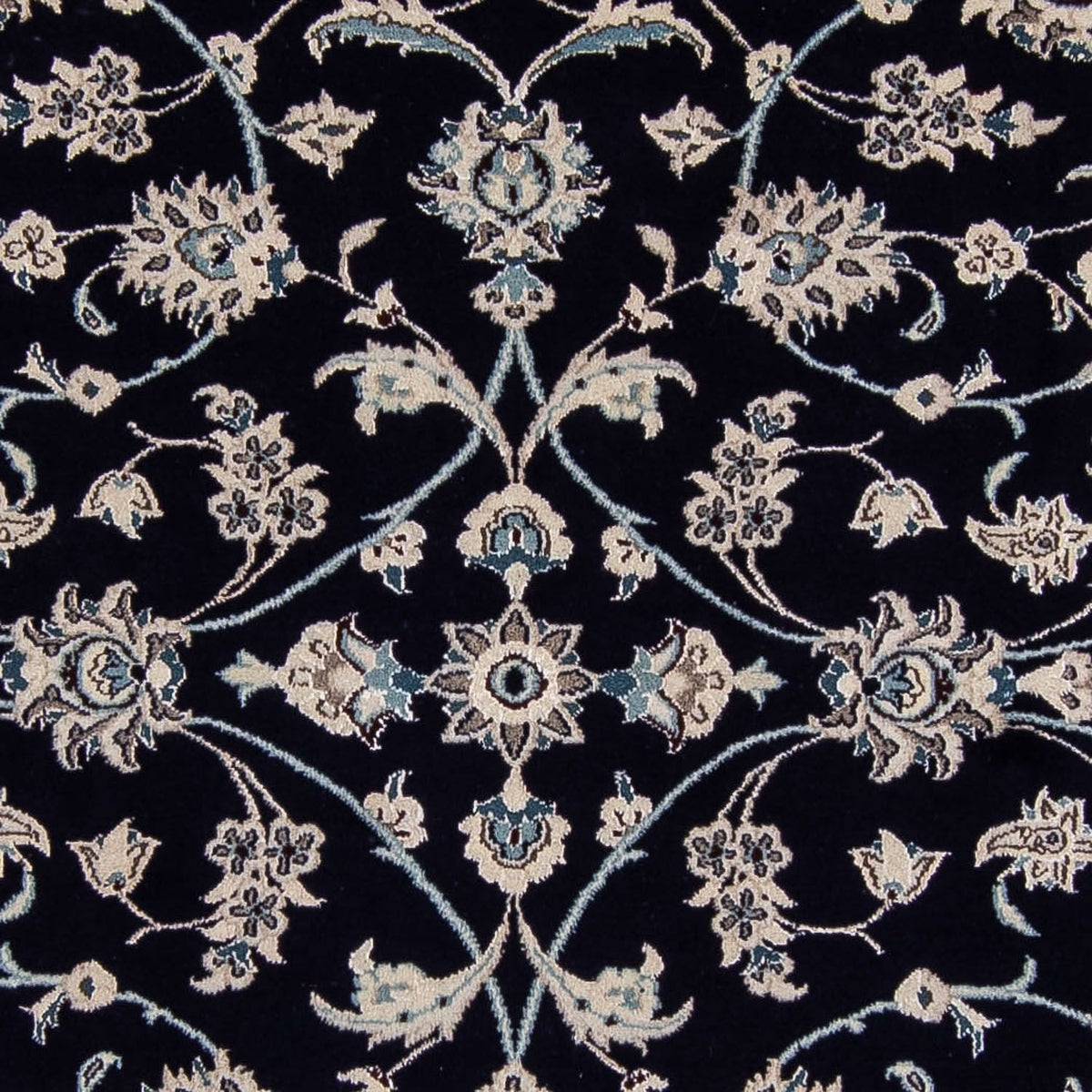Tapis persan - Nain - 338 x 245 cm - bleu foncé