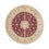 Tapis persan - Nain ronde  - 245 x 245 cm - rouge foncé