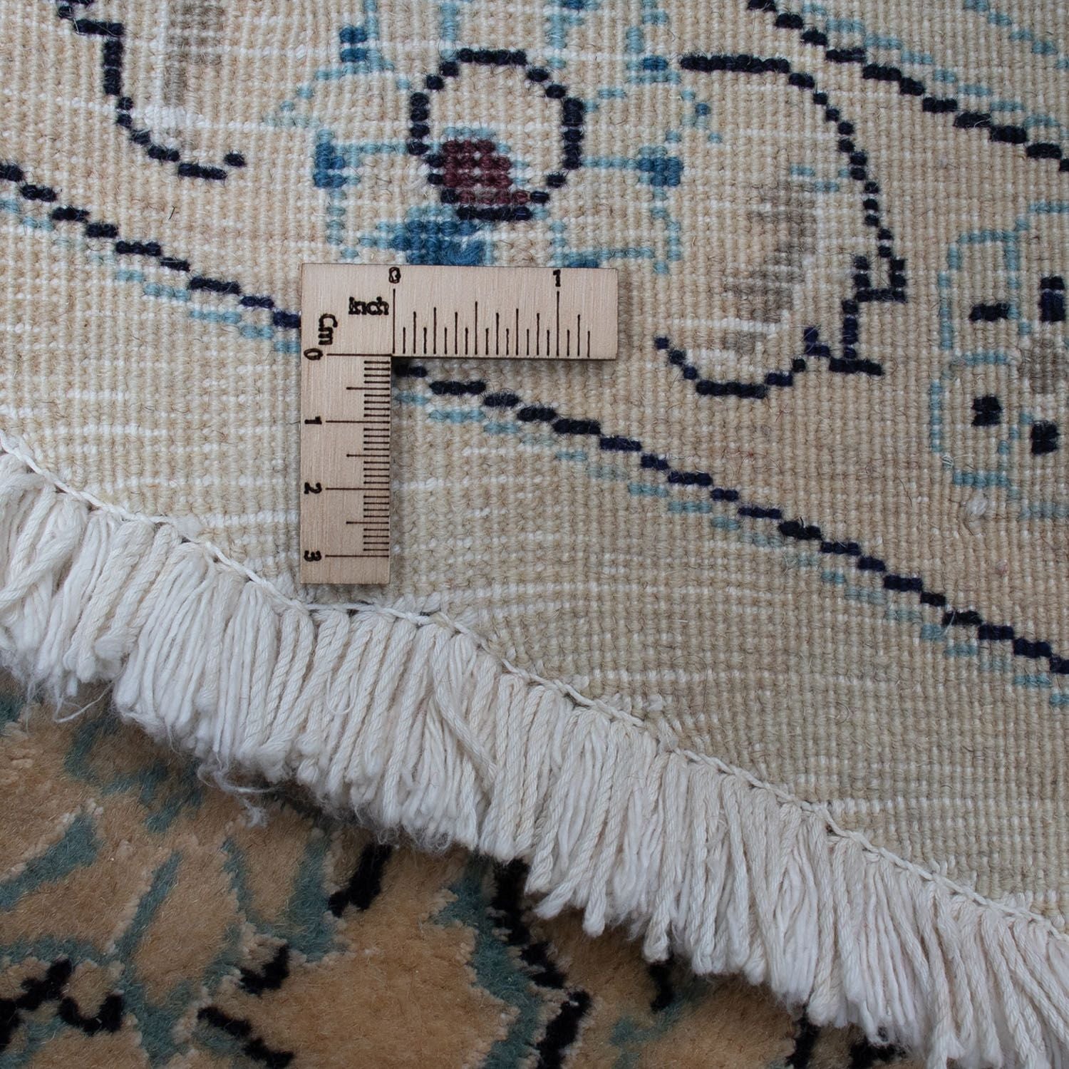 Tapis persan - Nain ronde  - 287 x 287 cm - rouge foncé