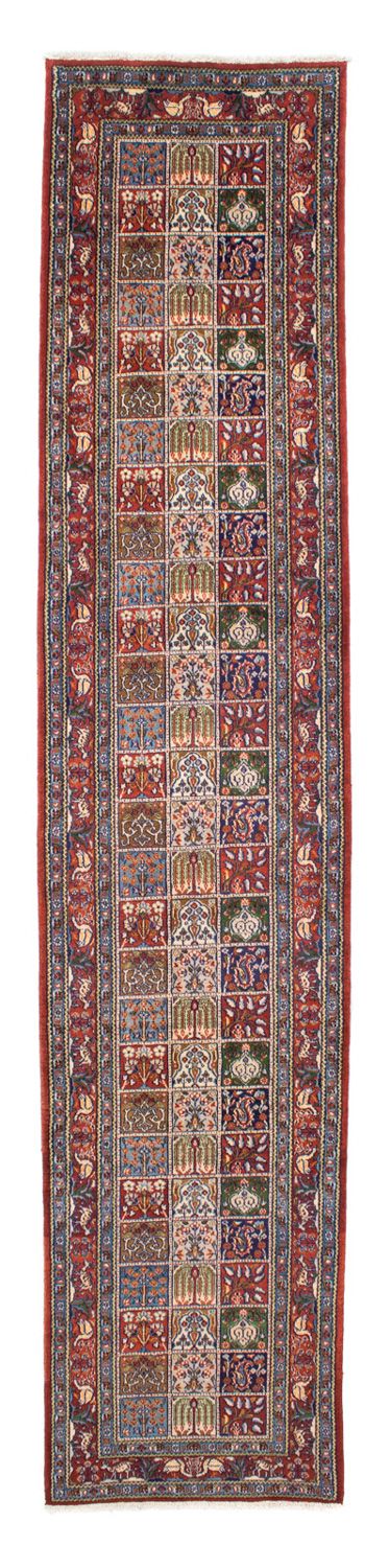 Tapis de couloir Tapis persan - Classique - 382 x 79 cm - rouge foncé