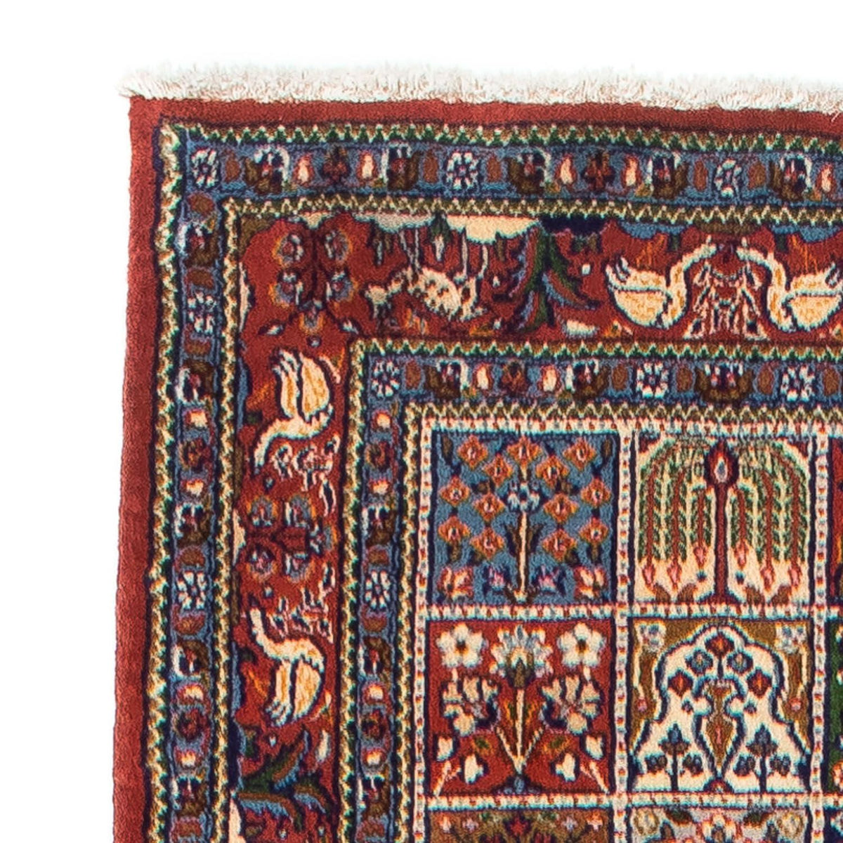 Tapis de couloir Tapis persan - Classique - 382 x 79 cm - rouge foncé