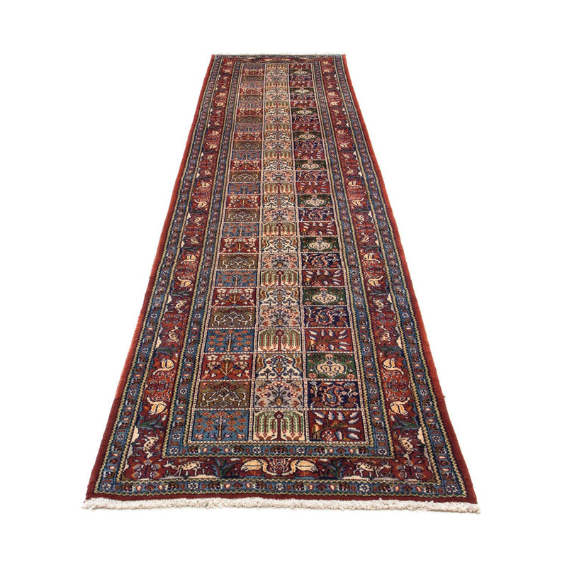 Tapis de couloir Tapis persan - Classique - 382 x 79 cm - rouge foncé