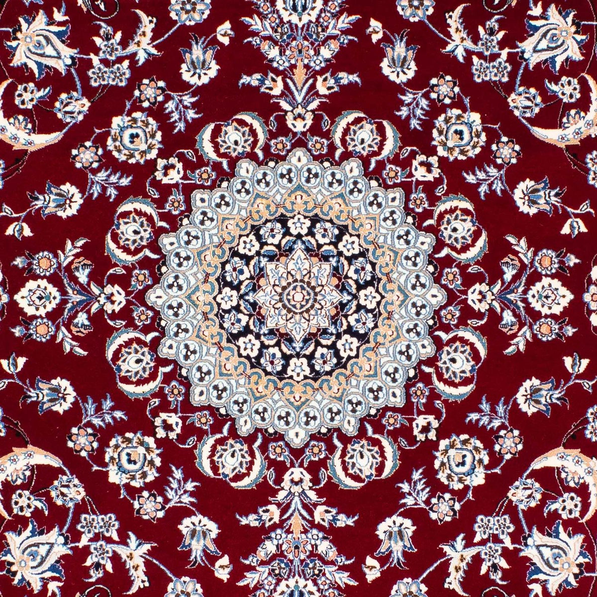 Tapis persan - Nain - Premium - 238 x 151 cm - rouge foncé
