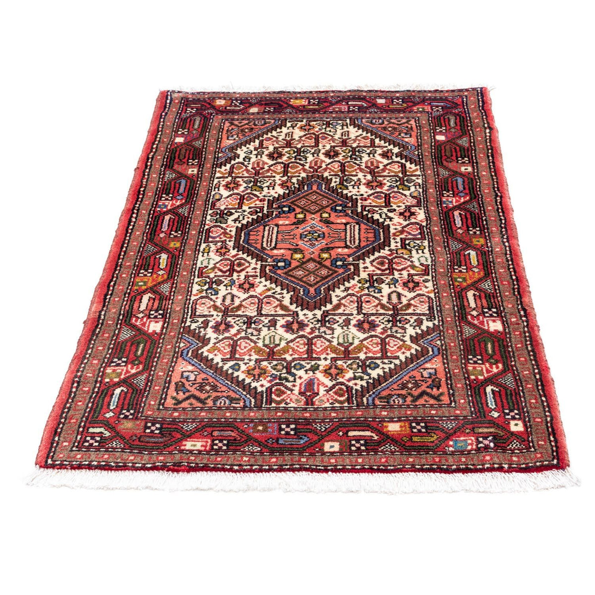 Tapis persan - Nomadic - 115 x 75 cm - rouge clair