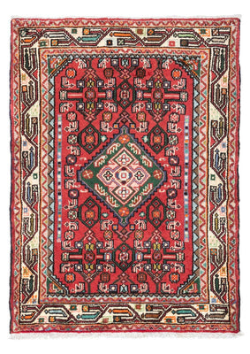 Tapis persan - Nomadic - 121 x 82 cm - rouge
