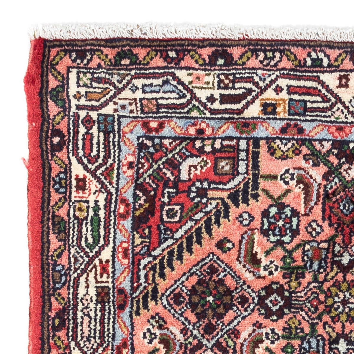 Tapis persan - Nomadic - 136 x 77 cm - rouge clair