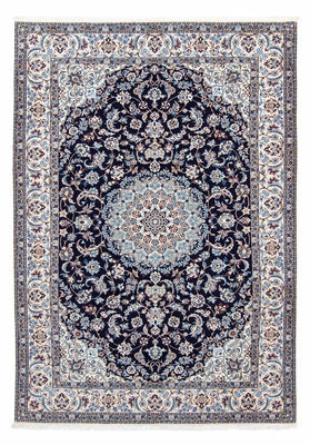 Tapis persan - Nain - Royal - 300 x 202 cm - bleu foncé