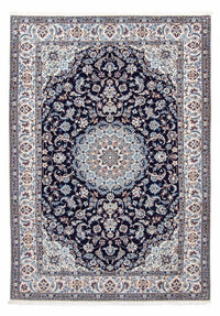 Tapis persan - Nain - Royal - 300 x 202 cm - bleu foncé